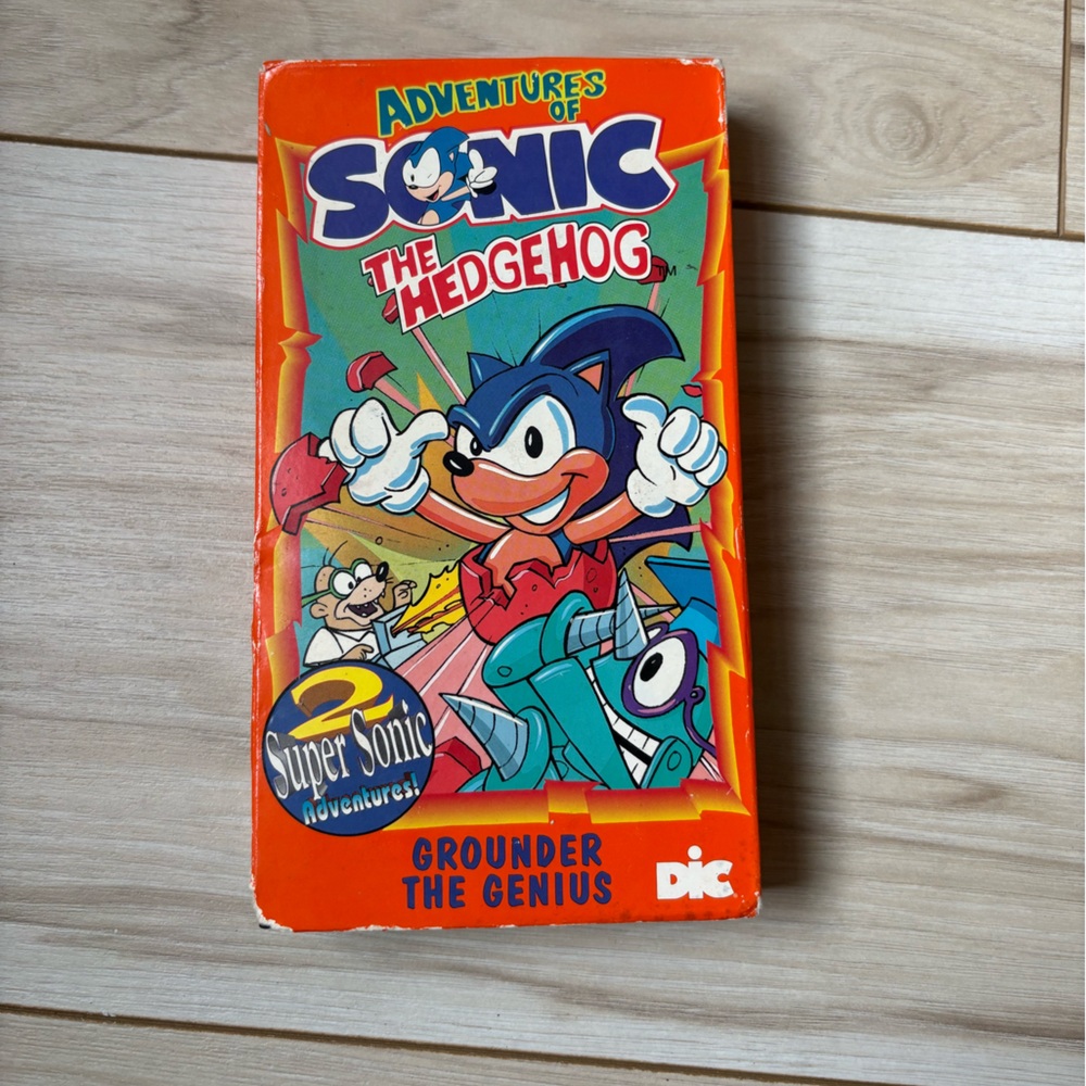 Adventures of Sonic the Hedgehog VHS - Bright Orange Cover